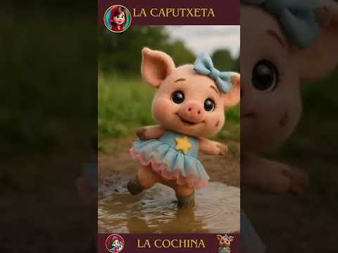 NO ME QUIERO BAÑAR - La Caputxeta #tatiana #cancionesinfantiles #cancionesparaniños #shorts