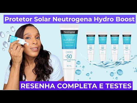 RESENHA NOVO PROTETOR SOLAR NEUTROGENA SUN FRESH  HYDRO BOOST FPS 50