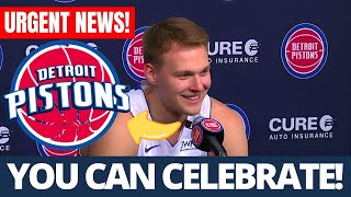 ✅CONFIRMED NOW! TOOK BY SURPRISE! LATEST NEWS FROM DETROIT PISTONS!