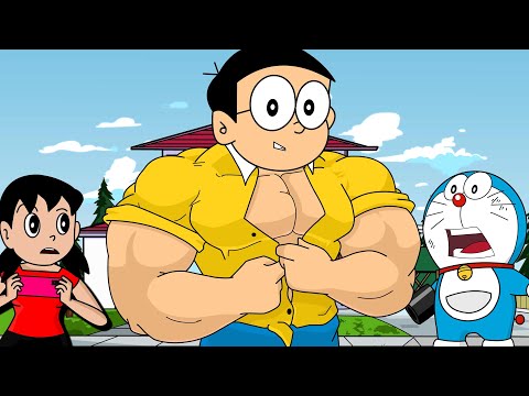 Nobita Transformed To Bodybuilder By Hulk Portion Ft Doraemon,Motupatlu | Doraemon Nobita full Power