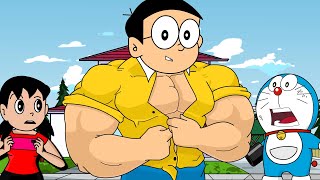 Nobita Transformed To Bodybuilder By Hulk Portion Ft Doraemon,Motupatlu | Doraemon Nobita full Power