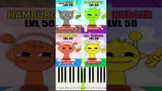Which One Wins?! 4 Sprunki Challenge @PADLOTOON - Piano Tutorial