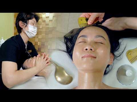 ASMR The Best Korean Facial Contouring &amp; <strong>Head</strong> Massage I’ve Had <strong>in</strong> 8 Years as a Massage YouTuber