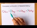 Hexane Combustion and Chemical Reactions