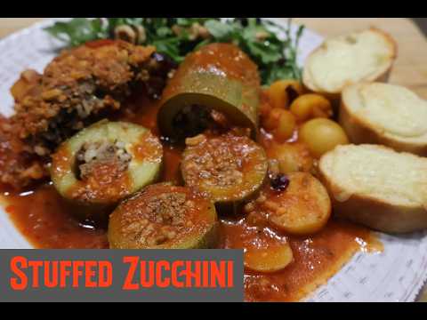In The Kitchen: 🍅Stuffed Zucchini In Tomato Sauce🍅