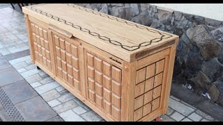 Red oak storage chest
