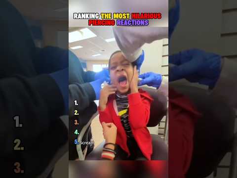 Ranking the most hilarious piercing reactions #ranking #funny #foryou #hilarious #fyp #trend