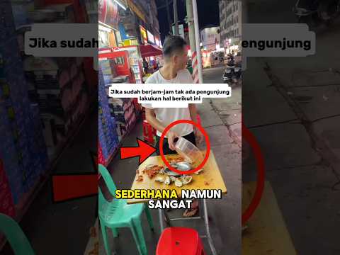 Ide pintar sang penjual makanan 😅 #trending