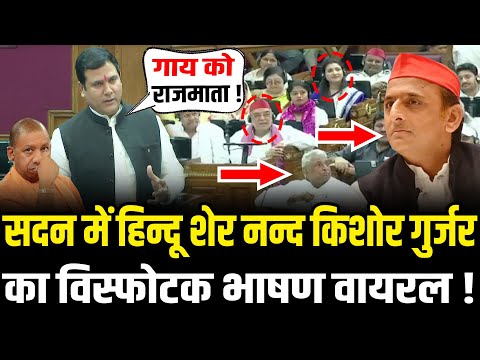 CM Yogi के सामने Nand Kishore Gurjar का विस्फोटक भाषण ! | Nand Kishore Gurjar Vidhan Sabha Speech