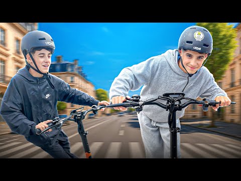 CHALLENGE EXTREME EN TROTTINETTE ELECTRIQUE !!! Halo Knight T102
