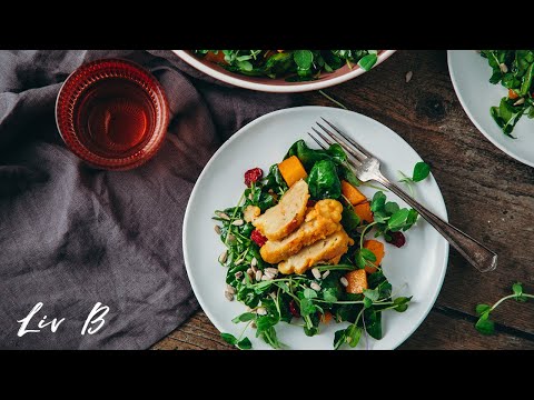 Squash, Cranberry & 'Chicken' Salad | Plant-Based