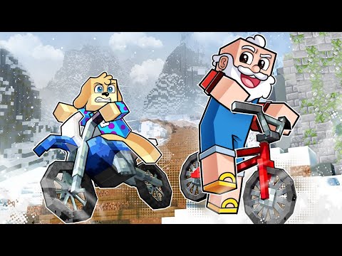 ¡LOCAS CARRERAS en BICICLETAS en MINECRAFT! 😂🚲💥