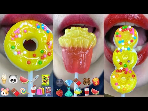 asmr MINUTES EMOJI FOOD CHALLENGE DESSERT MUKBANG COLLECTION 30분 이모지 먹방 챌린지 모음집 eating sounds