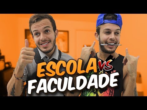 ALUNO DA ESCOLA X ALUNO DA FACULDADE
