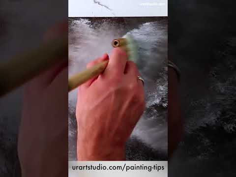 How to Paint a Winter Night Trail | Step-by-Step Acrylic Landscape Tutorial #winterlandscape #art