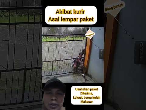 akibat kurir lempar sembarangan paket , diambil orang lewat #fyp #viralvideo #maling #beritaterkini