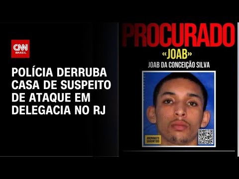 Polícia derruba casa de suspeito de ataque em delegacia no RJ | LIVE CNN