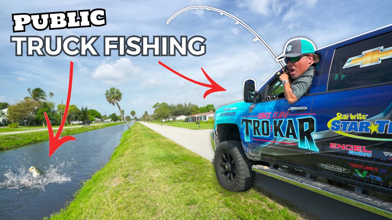 Truck Fishing for GIANT FISH! Public Waters