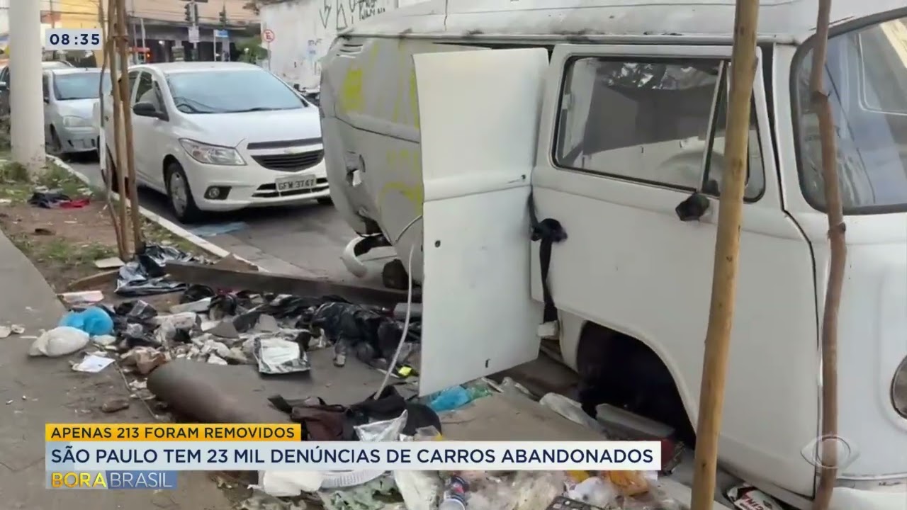 São Paulo tem 23 mil denúncias de carros abandonados