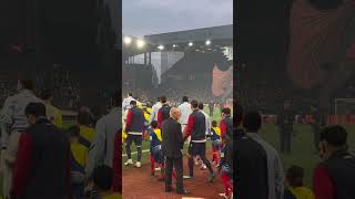 Aston Villa v Bologna FC Quarter Final Walk Out