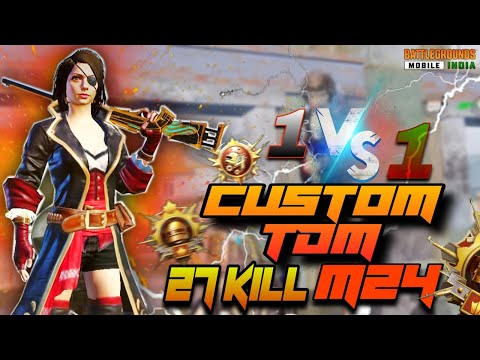 CUSTOM TDM | 1VS 1 M24 MATCH | AGRESSIVE GAMEPLAY | @BS7 Gaming YT