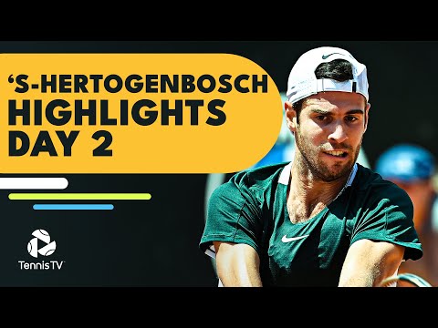 Khachanov Faces Tabilo; vd Zandschulp, Ruusuvuori, Tabilo Play | 's-Hertogenbosch Highlights Day 2