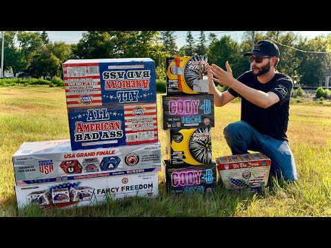 Lighting a STACK of Fireworks from American Wholesale!