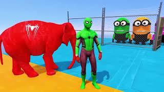 GTA 5 Epic Ragdolls | Spider-Man Frees Minions and Team Spiderman Season 35 (all episodes)