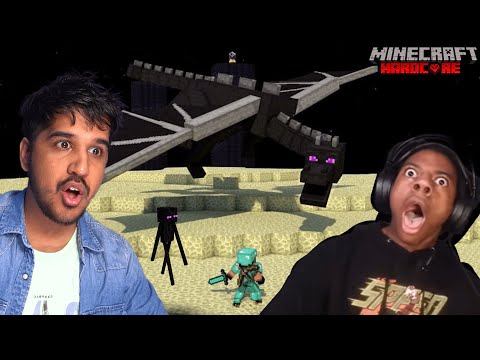 AmitBhai Beat ISHOWSPEED in Minecraft Hardcore || Ender Dragon Ka Kaam Tamam || Desi Gamers