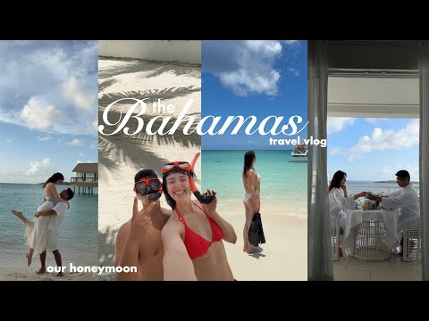 BAHAMAS TRAVEL 🌴 our honeymoon, bluest water, all inclusive trip, Sandals vacation, adventuring!