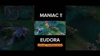 Maniac eudora mage gameplay !! #casual #mobilelegends #mlbb #games #mlbbesports #eudora #mage #moba