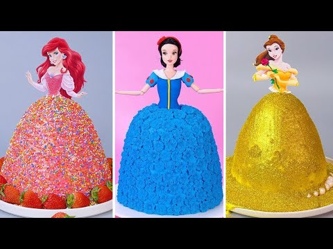 Princess Cake ⏰ Top 100+ So Yummy Rainbow Cake Ideas | Fancy Pull Me Up Cake Decorating Tutorials