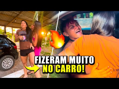 BRENDA FLAGRA CREMOLAW E TATIANE  FURUNFANDO NO CARRO DELA