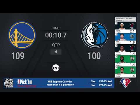 Warriors @ Mavericks | #NBAConferenceFinals presented by Google Pixel on TNT Live Scoreboard video clip