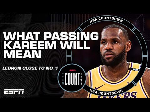 What will the significance be of LeBron James passing Kareem Abdul-Jabbar? | NBA Countdown