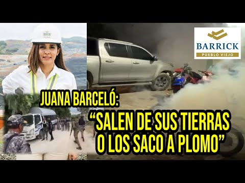 LA BARRICK GOLD SACANDO A TIRO LIMPIO A LOS CAMPESINOS DE SUS TIERRAS !!!