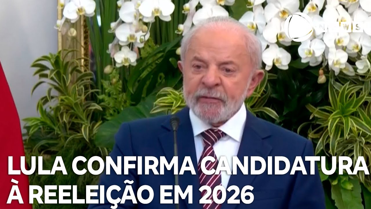 Lula afirma que vai disputar a reeleição em 2026 durante visita à Indonésia