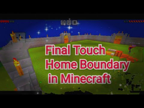 Playing minecraft and making wonder ful Home boundary in my world//#minecraft#viralvideo#trending