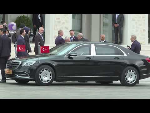 Türkiyə Prezidenti Rəcəb Tayyib Ərdoğan Xankəndi Konqres Mərkəzinə gəldi