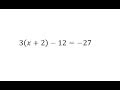 Solving Linear Equations Steps