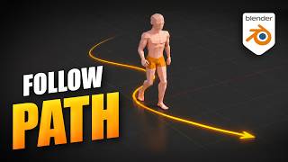 Como Fazer um Personagem Seguir um Caminho no Blender (Follow Path)