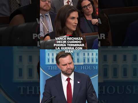 Vance rechaza decir cuándo podría terminar la guerra con Irán