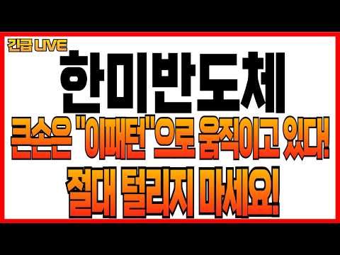 [한미반도체] 큰손은 "이패턴"<strong>으로</strong> 움직이고 있다! 절대 털리지 마세요!