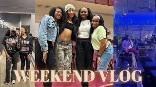 WEEKEND VLOG: alabama a&m university, basketball game, pilates, galentines party, shopping day