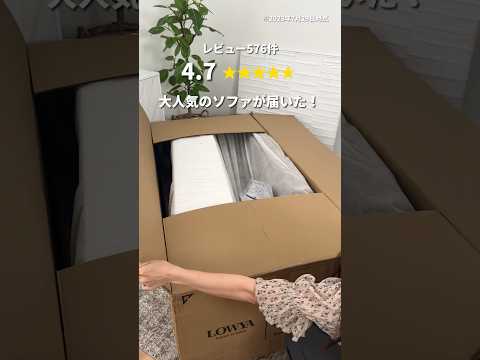 コンパクトで個性的な大人気のソファが届いた！ #shorts