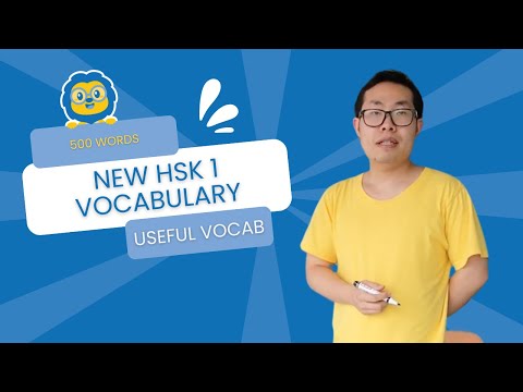The NEW HSK 1 Vocabulary ✏️ [500 WORDS] Pinyin & Example Sentences
