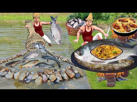 Fishing Technique Stuffed Fish Biryani Cooking Indian Street Food Hindi Kahaniya Hindi Moral Stories