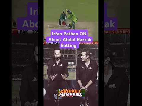 Irfan Pathan ON About Abdul Razzak Batting Skill #shorts #youtubeshorts #cricket #irfanpathan