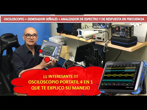 Interesante OSCILOSCOPIO  PORTÁTIL 4 en 1 DPOS350P