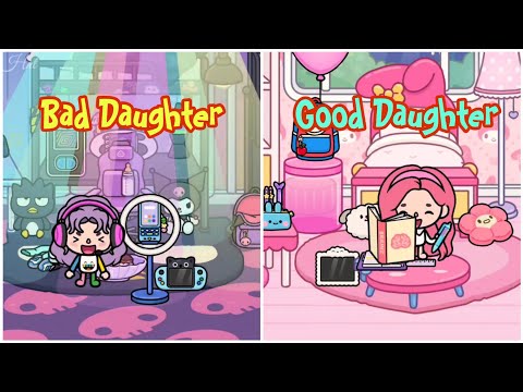 Good Daughter Vs Bad Daughter | Toca Sad Story |Toca Life World | Toca Boca